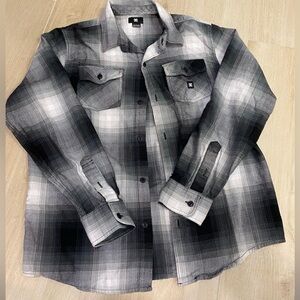 Plaid Button-Up Shirt